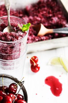 Pomegranate-Acai Granita