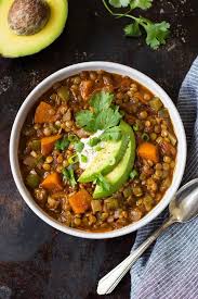 Chipotle Chili with Avocado Sour Cream