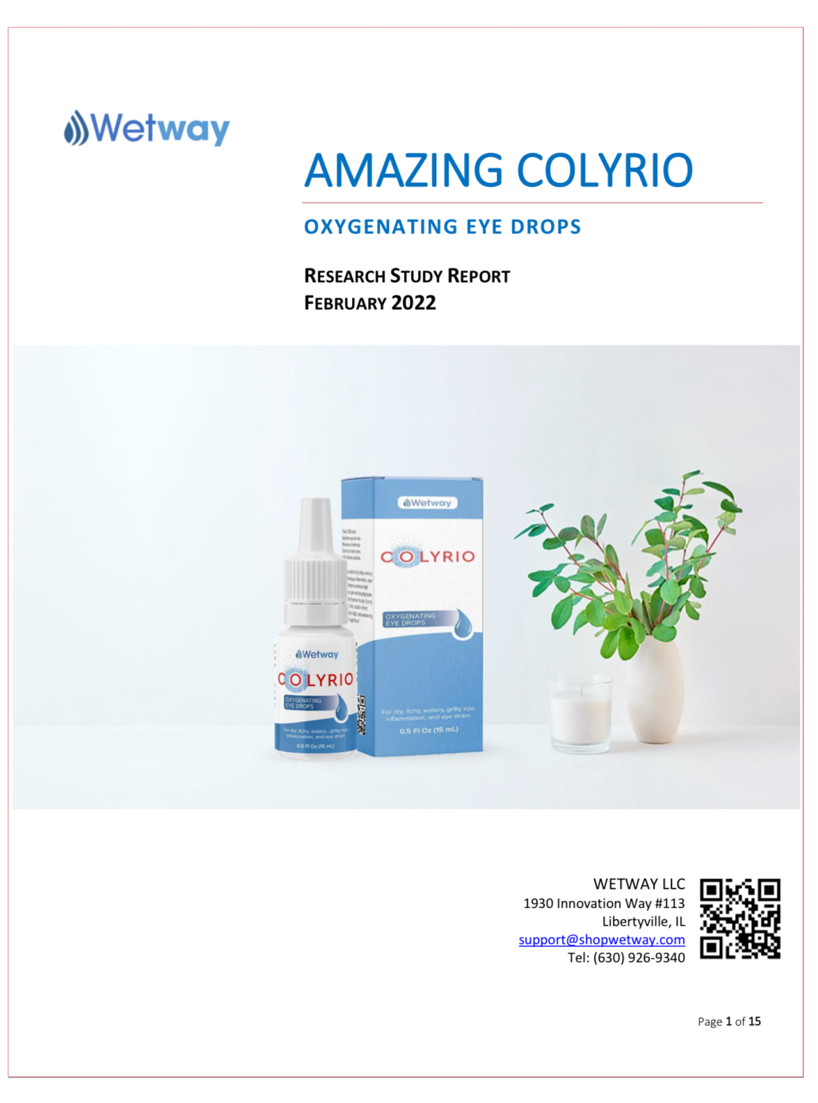 Amazing Colyrio - Sterile Oxygenating Eye Drops with electrolytes .5 oz | Wetway