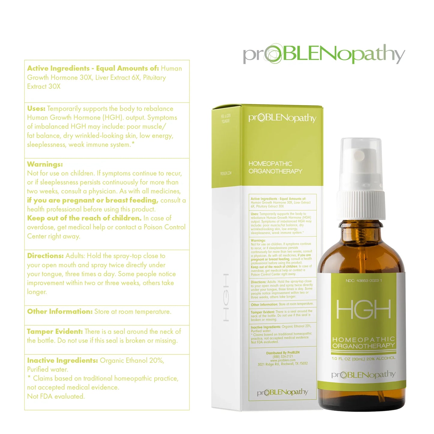 HGH (Original Formula) Hormone Booster | ProBLEN