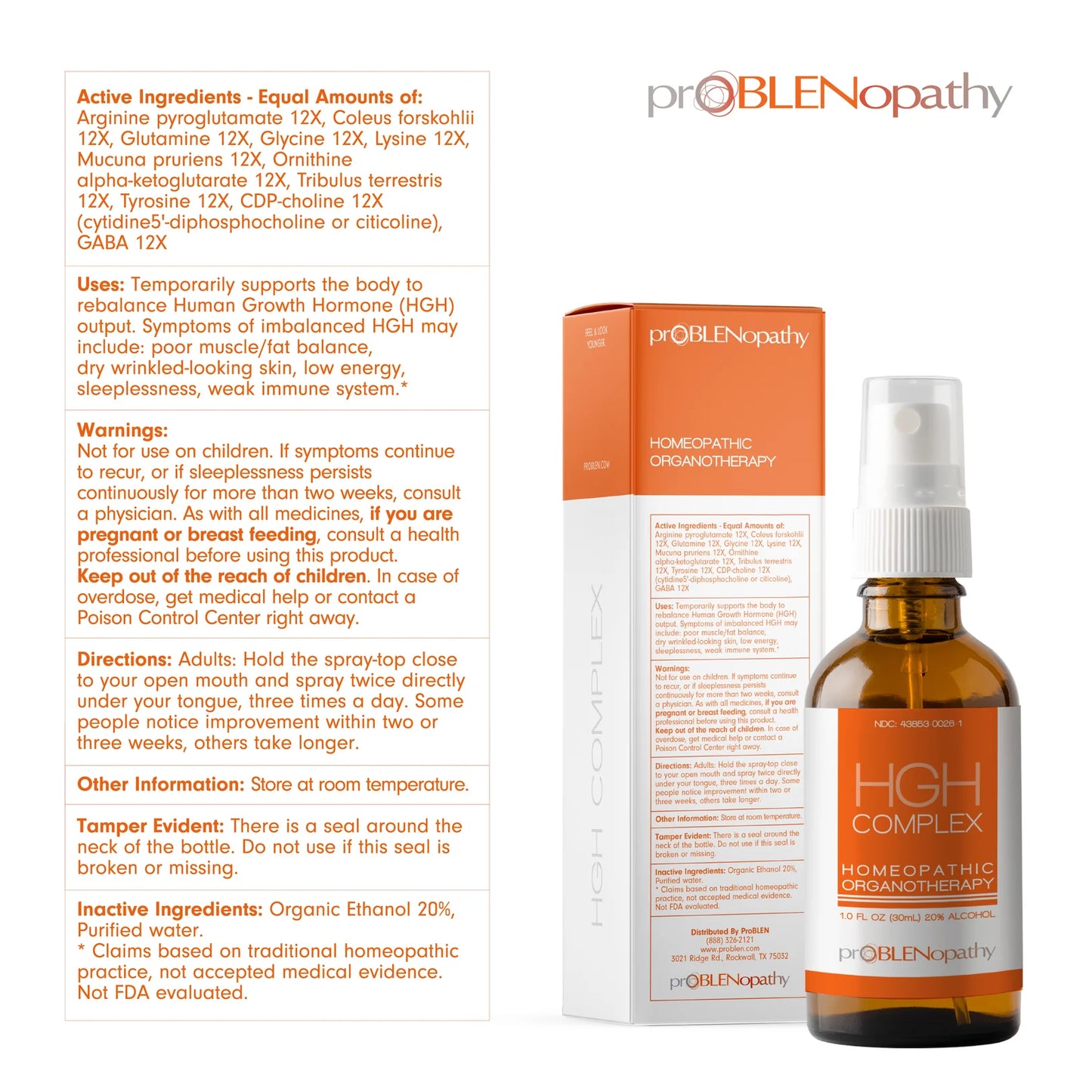 HGH Complex Hormone Booster | ProBLEN