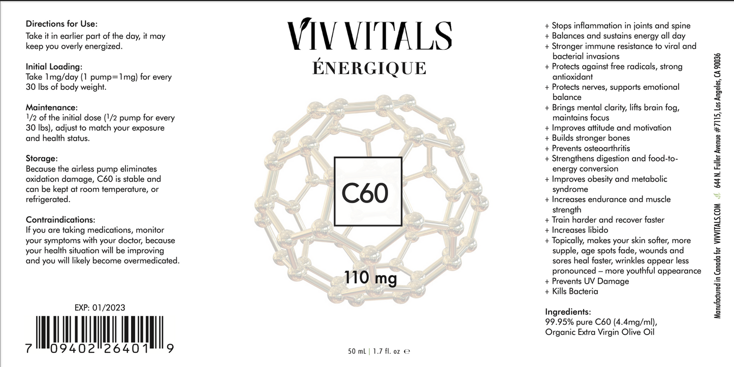 C60 | Viv Vitals Énergique