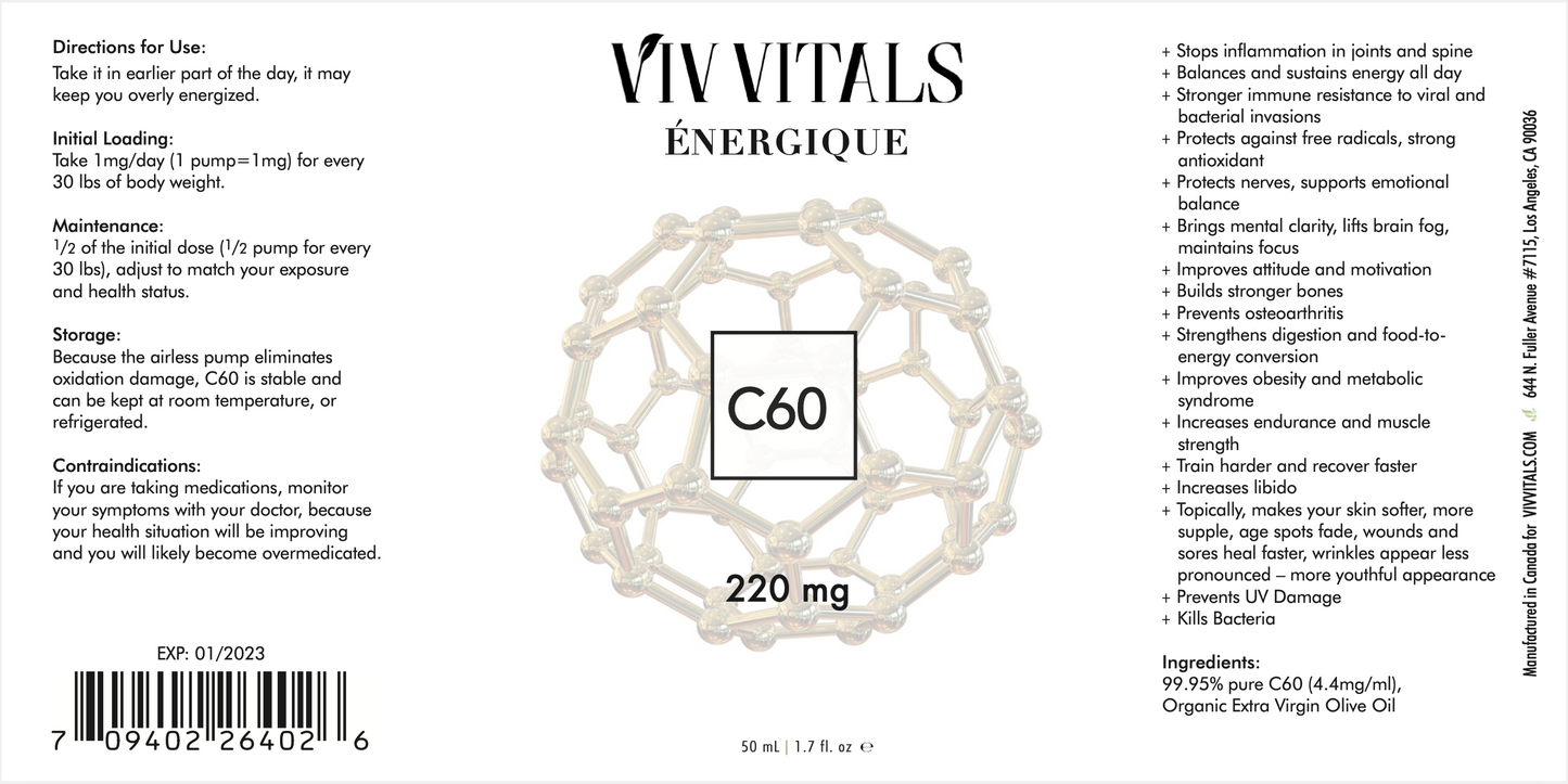 C60 | Viv Vitals Énergique