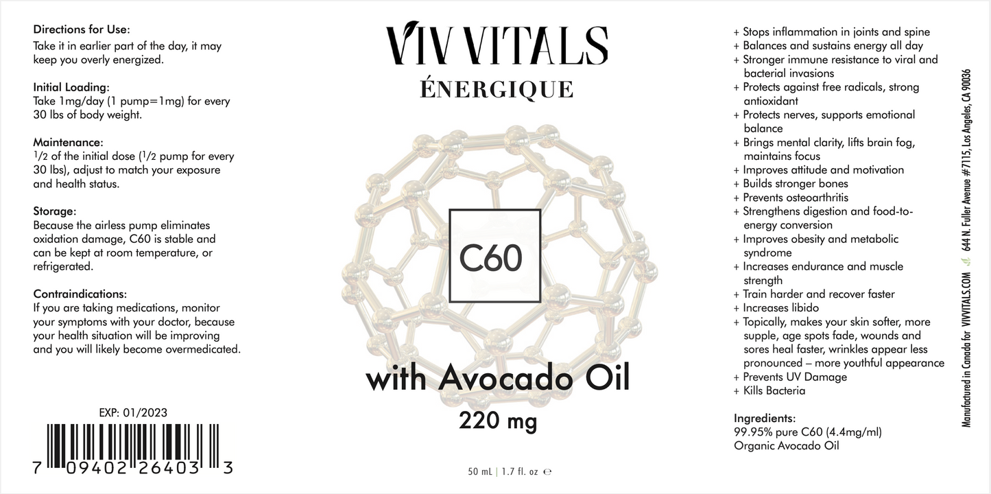 C60 | Viv Vitals Énergique