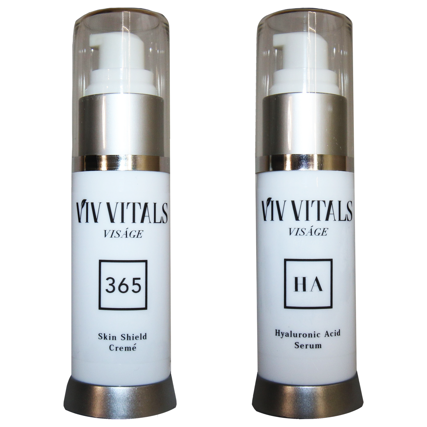 Hydration & Rejuvenation Bundle | Hyaluronic Acid Sérum + 365 Skin Shield Cremé | Viv Vitals Viságe