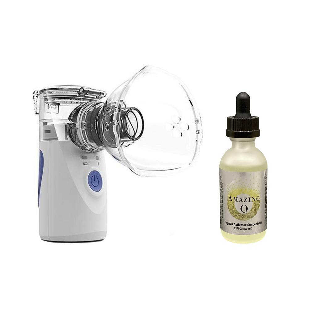 Breathe Easy Bundle | Amazing Soak Oxygenating Electrolyte Solution & Ultrasonic Mesh Nebulizer