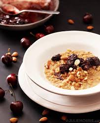 Cherry-Almond Barley Porridge