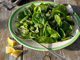 Spinach Salad with Orange-Chia Dressing - by Julie Morris