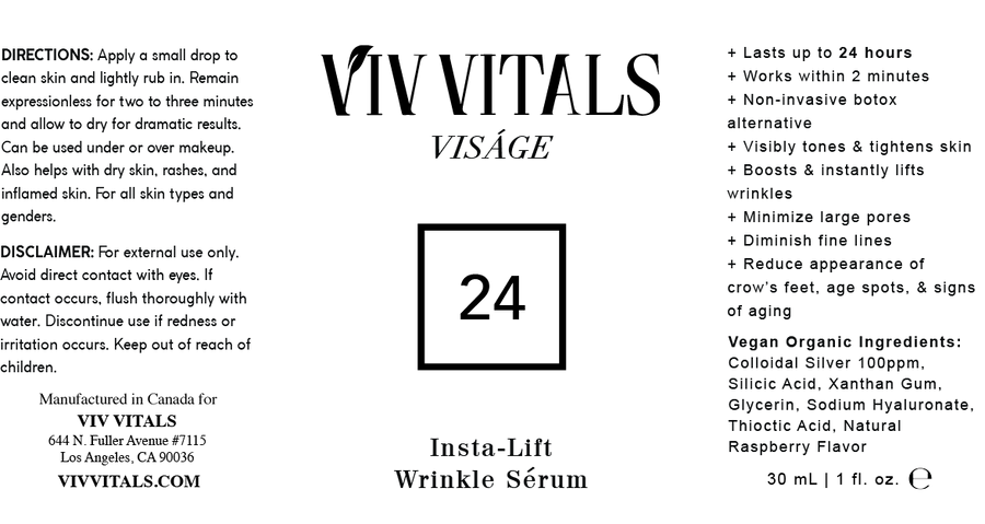 24 | Insta-Lift Wrinkle Sérum+<br>Viv Vitals Viságe