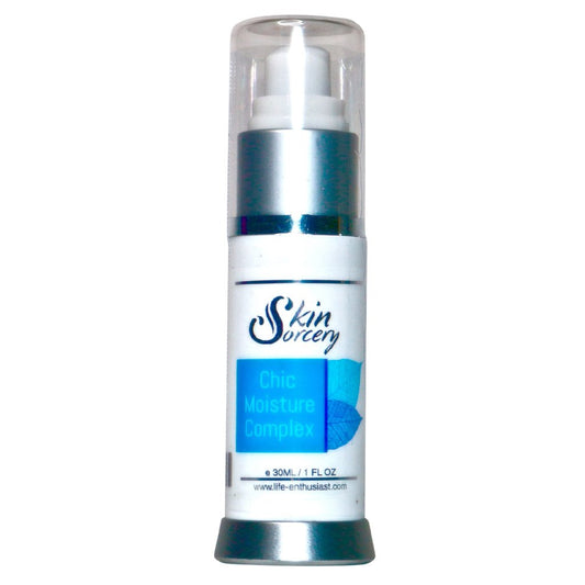 Chic Moisture Complex by Skin Sorcery, replenish, elasticity, wrinkles, hydration, pluming, plump, grape seed oil, jojoba, organic, hyaluronic acid, resveratrol, dame, vitamin e, day cream, lifts, elasticity, makeup primer, Lotion Serum, Skin food, youth, youthful, old age, moisturizer, nutraceutical, nutraceuticals,  skincare, skin cream, beauty product, vitamins, minerals, Viv Vitals, restore youthful, youth, rejuvenation, minerals, qualityradiance, vitality, antioxidants, viv vitals