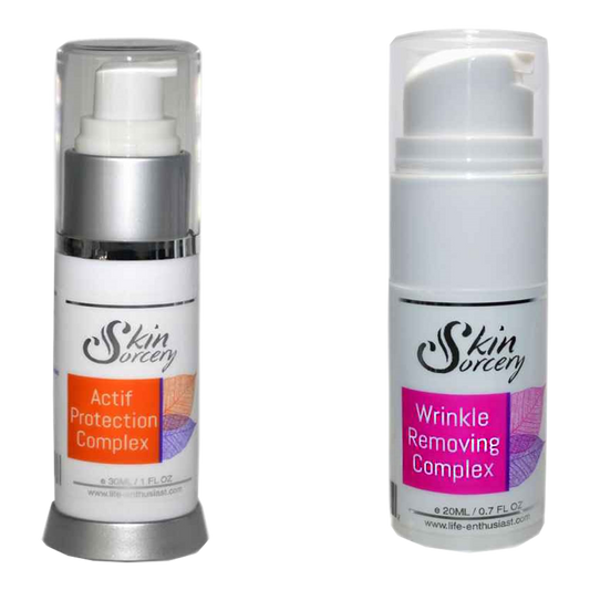 Refreshed & Rejuvenated Duo (Actif Protection & Wrinkle Removing Complex) | Skin Sorcery
