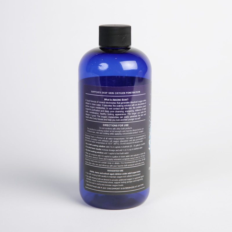 Oxygenating Electrolyte Solution - Transdermal & Aerosolized Dissolved Oxygen | Amazing Soak
