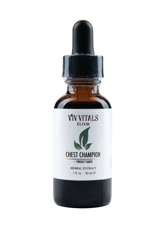 Chest Champion + Throat Tamer Tincture | Viv Vitals Élixir