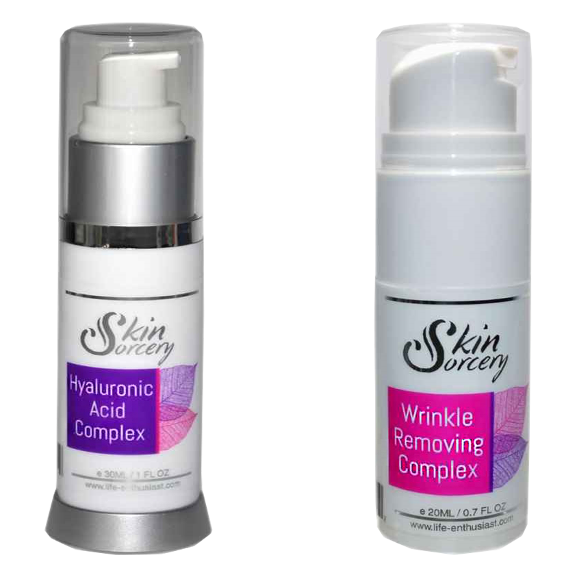 Hydrating & Anti-Aging Duo (Hyaluronic Acid & Wrinkle Removing Complex) | Skin Sorcery