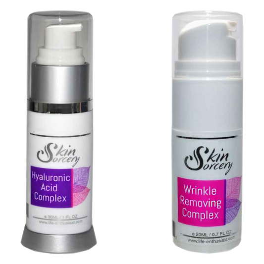 Hydrating & Anti-Aging Duo (Hyaluronic Acid & Wrinkle Removing Complex) | Skin Sorcery