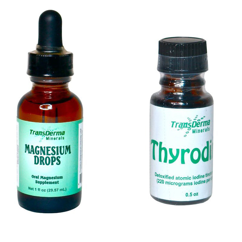 Magnesium Drops & Thyrodine Combo<br>TransDerma Minerals