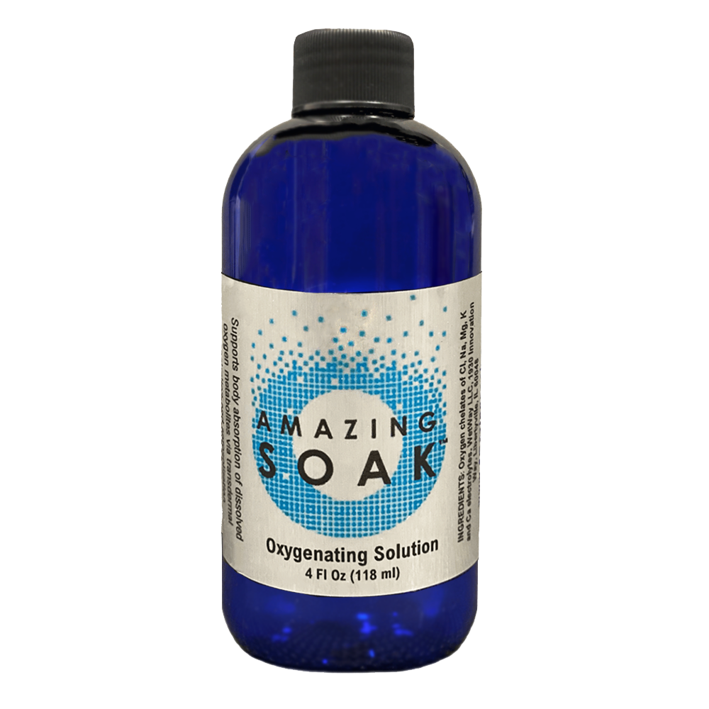 Oxygenating Electrolyte Solution - Transdermal & Aerosolized Dissolved Oxygen | Amazing Soak